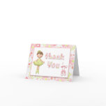Ballerina Birthday Party Thank You Card