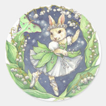 Ballerina Bunny Stickers Lily of the Valley