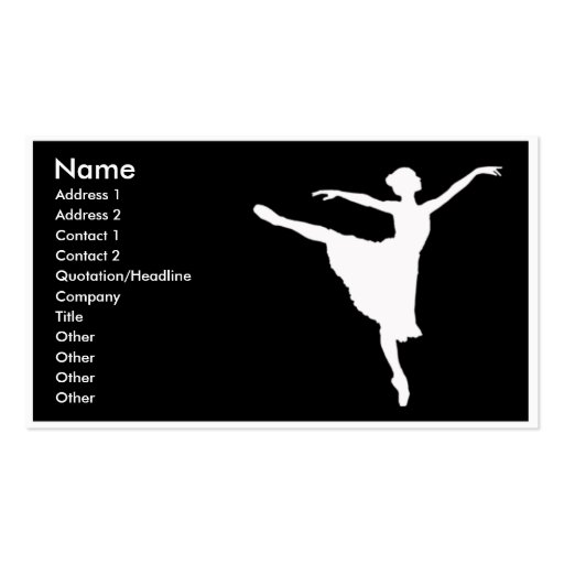 ballerina Business card