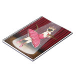 Ballerina Cat Chocolate Point Siamese Cat Notebook notebooks