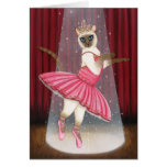 Ballerina Cat Chocolate Point Siamese Greeting Car cards