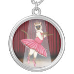 Ballerina Cat Chocolate Point Siamese, Pink Tutu,  necklaces