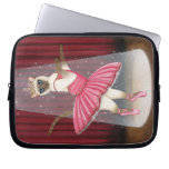 Ballerina Cat Chocolate Siamese Art Laptop Sleeve laptop sleeves
