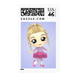 Ballerina Chibi Girl Custom Postage postage