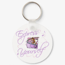 Ballerina Corgi keychains