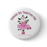Ballerina Cow Button