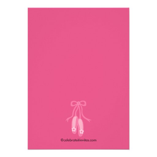 Ballerina Dance Birthday Invitation