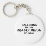 Ballerina Deadly Ninja by Night Key Chains