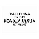 Ballerina Deadly Ninja by Night Post Cards