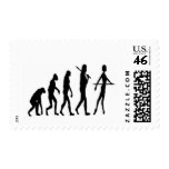 Ballerina Evolution Darwin's Ballerina--Funny Postage Stamps