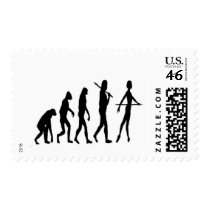 Ballerina Evolution Darwin's Ballerina--Funny Postage Stamps