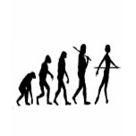 Ballerina Evolution Darwin's Ballerina--Funny T Shirt