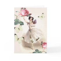 Ballerina Fairy Birthday Greeting Card