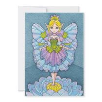 Ballerina Fairy Birthday Invitation Moussart invitations