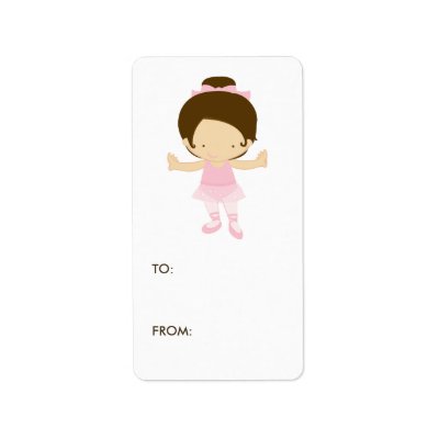 Buy Zazzle Gift Tags - Ballerina Gift Tag Labels (5-pack)
