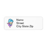 Ballerina Girl 2 Custom Return Address Label