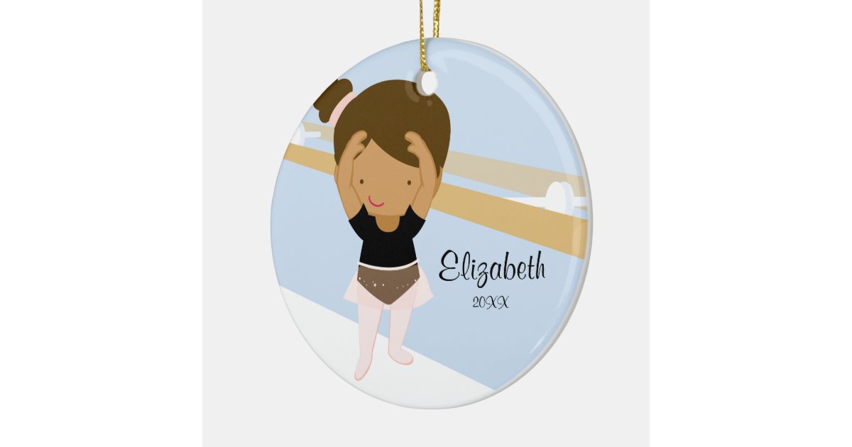 Ballerina Girl Ballet Dance Christmas Ornament | Zazzle