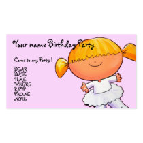 Ballerina Girl - Customize Business Card