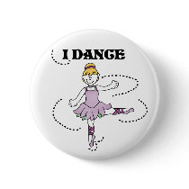 Ballerina Girl I Dance buttons