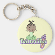 Ballerina - Green T-shirts and Gifts Key Chains