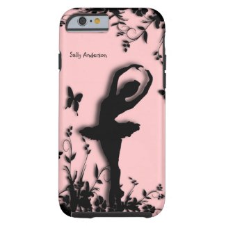 Ballerina in Garden Personal Pink Tough iPhone 6 Case