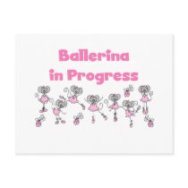 Ballerina in Progress T-shirts and Gifts postcards by stick_figures Ballerina in Progress T-shirts and Gifts postcards