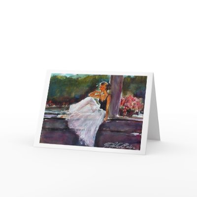 Ballerina in Window Cards by gottapaint
