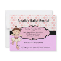 Ballerina Personalized Invites