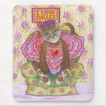 Ballerina Kitty mousepads