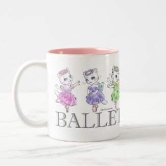 Ballerina Kitty Trio Mug mug