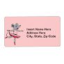 Ballerina Mouse Personalized Shipping Labels