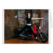 Ballerina on a Bike 1 cards