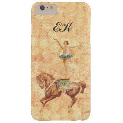Ballerina on Horseback, Monogram Barely There iPhone 6 Plus Case