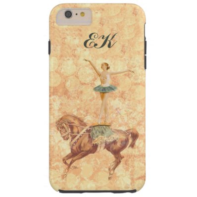 Ballerina on Horseback, Monogram Tough iPhone 6 Plus Case