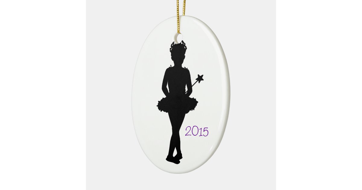 Ballerina Personalized Christmas Ornament Template | Zazzle