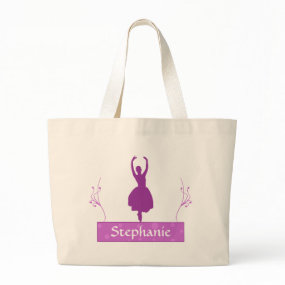 Buy this ballet bag on Zazzle Ballerina Personalized Tote Bag bag