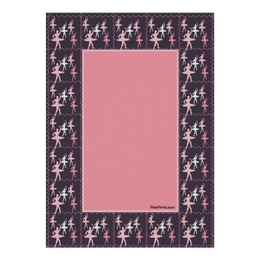 Ballerina Photo Invitation