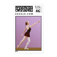Ballerina Postage Stamp stamp