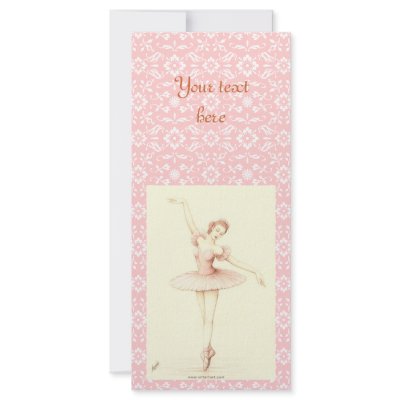 Ballerina Custom Rack Card by siffert
