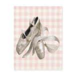 Ballerina Shoes Post Card