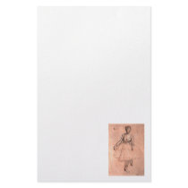 Ballerina sketch by Degas pretty ballet dancer art Custom Stationery