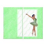 Ballerina Wap Around Art Gallery Wrap Canvas