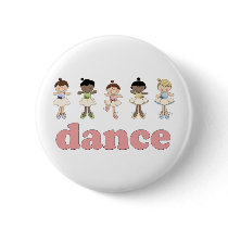 Ballerinas Dance buttons by CountryCute Ballerinas Dance buttons
