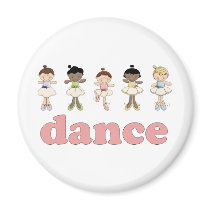 Ballerinas Dance Fridge Magnets