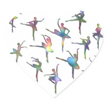 Ballerinas Heart Sticker