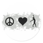 Ballet 1 round stickers