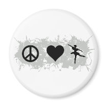 Ballet 5 refrigerator magnet