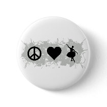 Ballet 6 pinback buttons