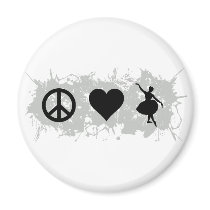 Ballet 6 refrigerator magnets