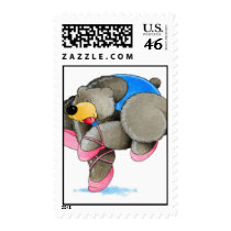 Ballet Bear postage by briancody Ballet Bear postage